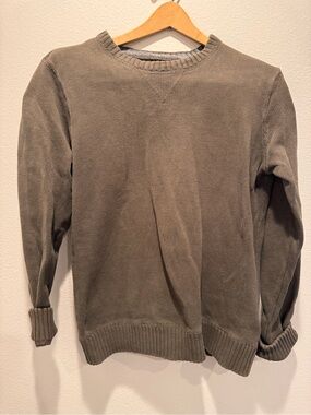 Eddie Bauer Olive Green Crewneck Sweater
